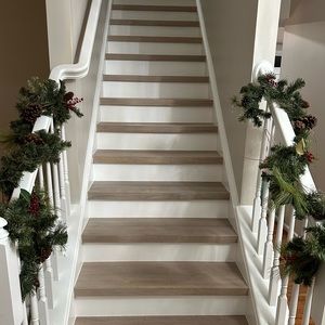 2 6 foot Artificial pine holiday garland